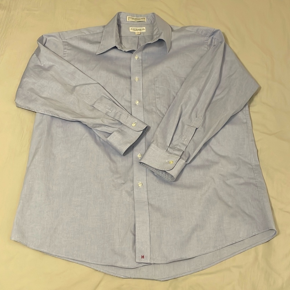 Hathaway Wrinkle Free Oxford Button Up Dress Shirt